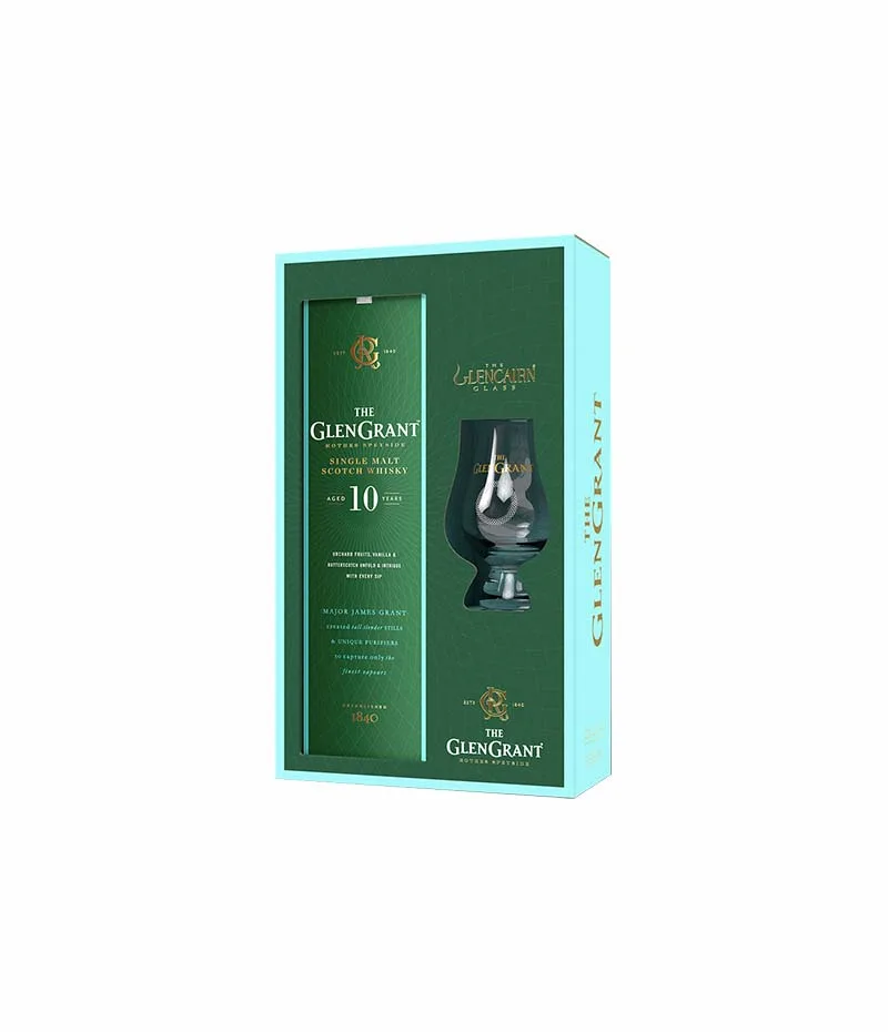 Glen Grant 10 Y.O. + Glencarin Glass - Image 1
